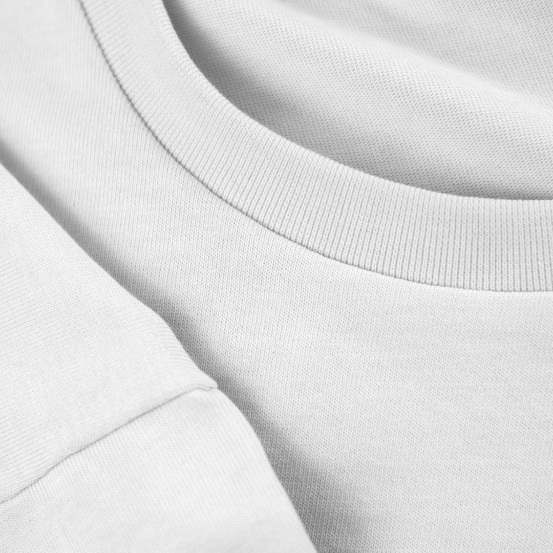 Pixel Dino Blau – Besticktes Bio Oversized T-Shirt // No. 023