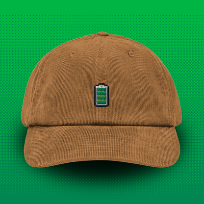 Pixel Battery – Embroidered Cord Cap // No. 015 