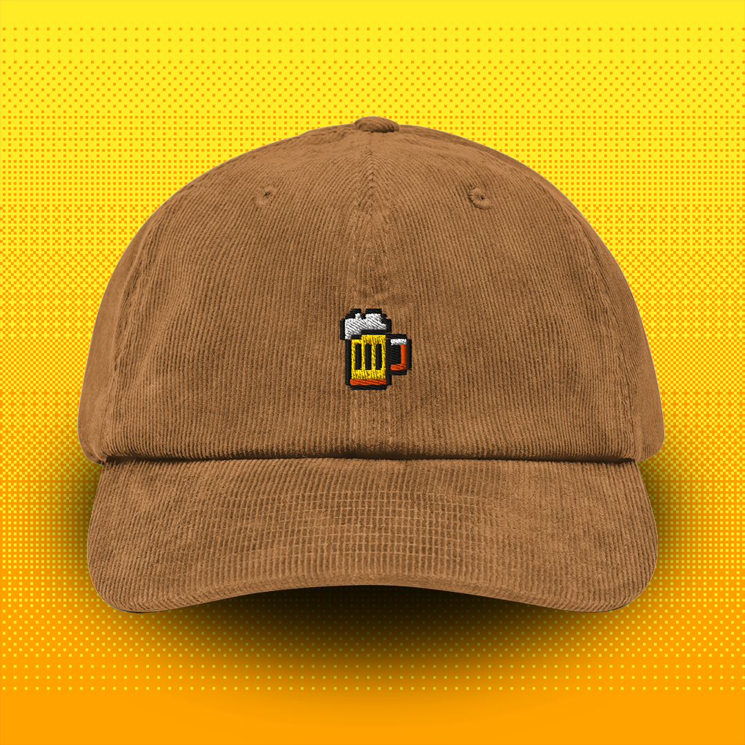 Pixel Beer – Embroidered Corduroy Cap // No. 007 