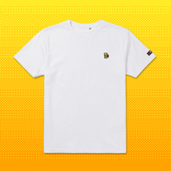 Pixel Beer – Embroidered Organic T-Shirt // No. 007
