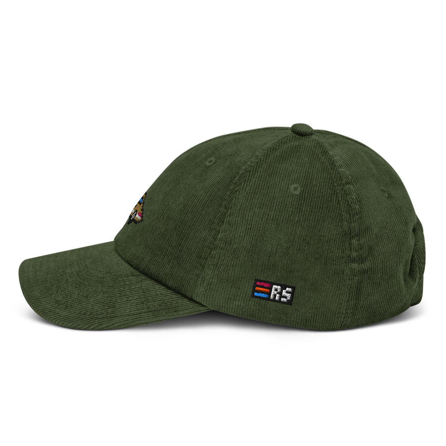 Pixel Sportwagen braun – Bestickte Cord Cap — Zweites Produktbild