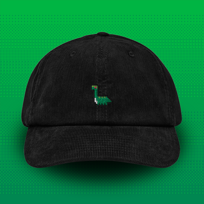 Pixel Dino – Embroidered Corduroy Cap // No. 003 