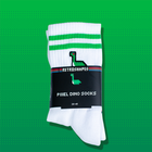 Pixel Dino – Bestickte Bio Baumwoll Socken // No. 003