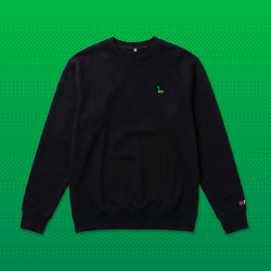Pixel Dino – Embroidered Organic Sweater // No. 003