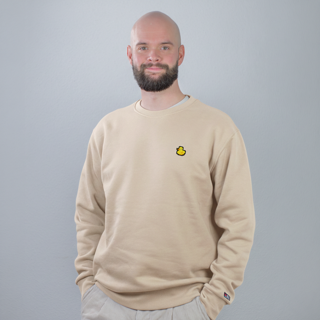 Pixel Duck – Embroidered Organic Sweater // No. 002 