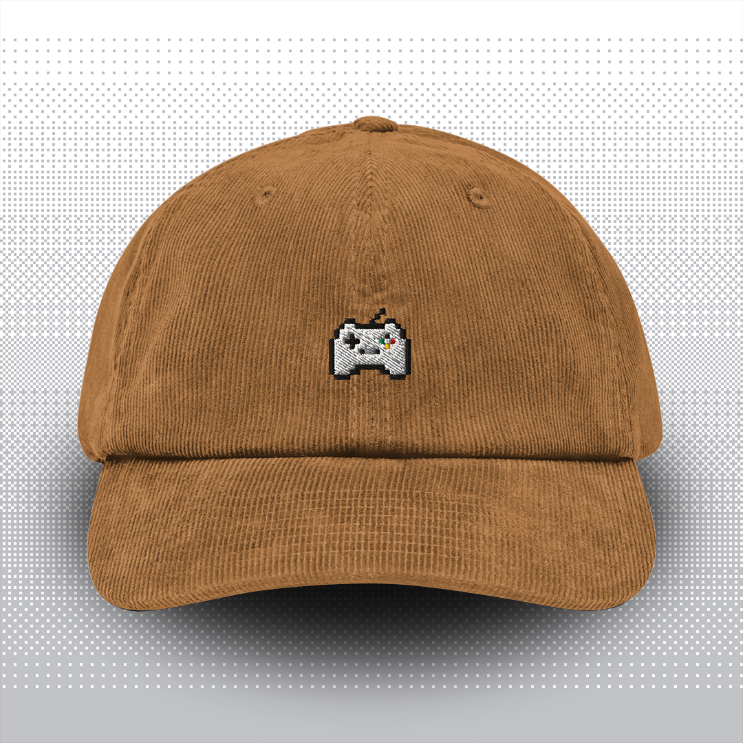 Pixel Gamepad – Embroidered Cord Cap // No. 010 
