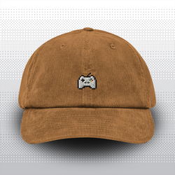Pixel Gamepad – Embroidered Corduroy Cap // No. 010
