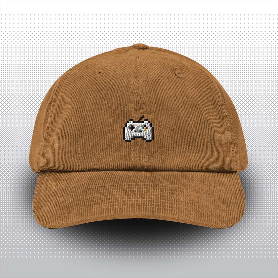 Pixel Gamepad – Bestickte Cord Cap