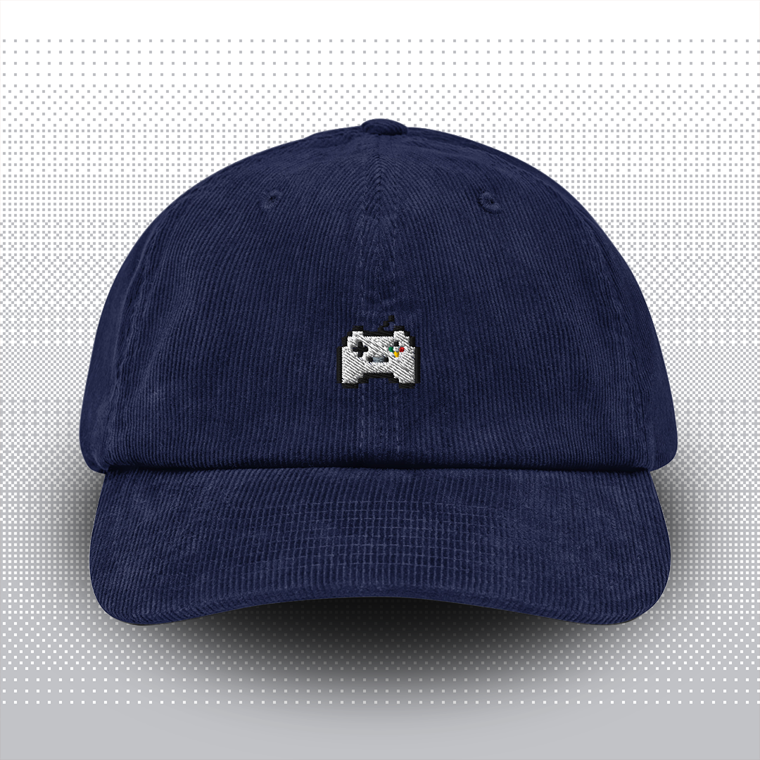 Pixel Gamepad – Embroidered Cord Cap // No. 010 