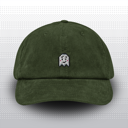 Pixel Ghost – Embroidered Cord Cap // No. 006 