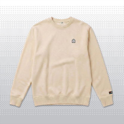 Pixel Ghost – Embroidered Organic Sweater // No. 006 