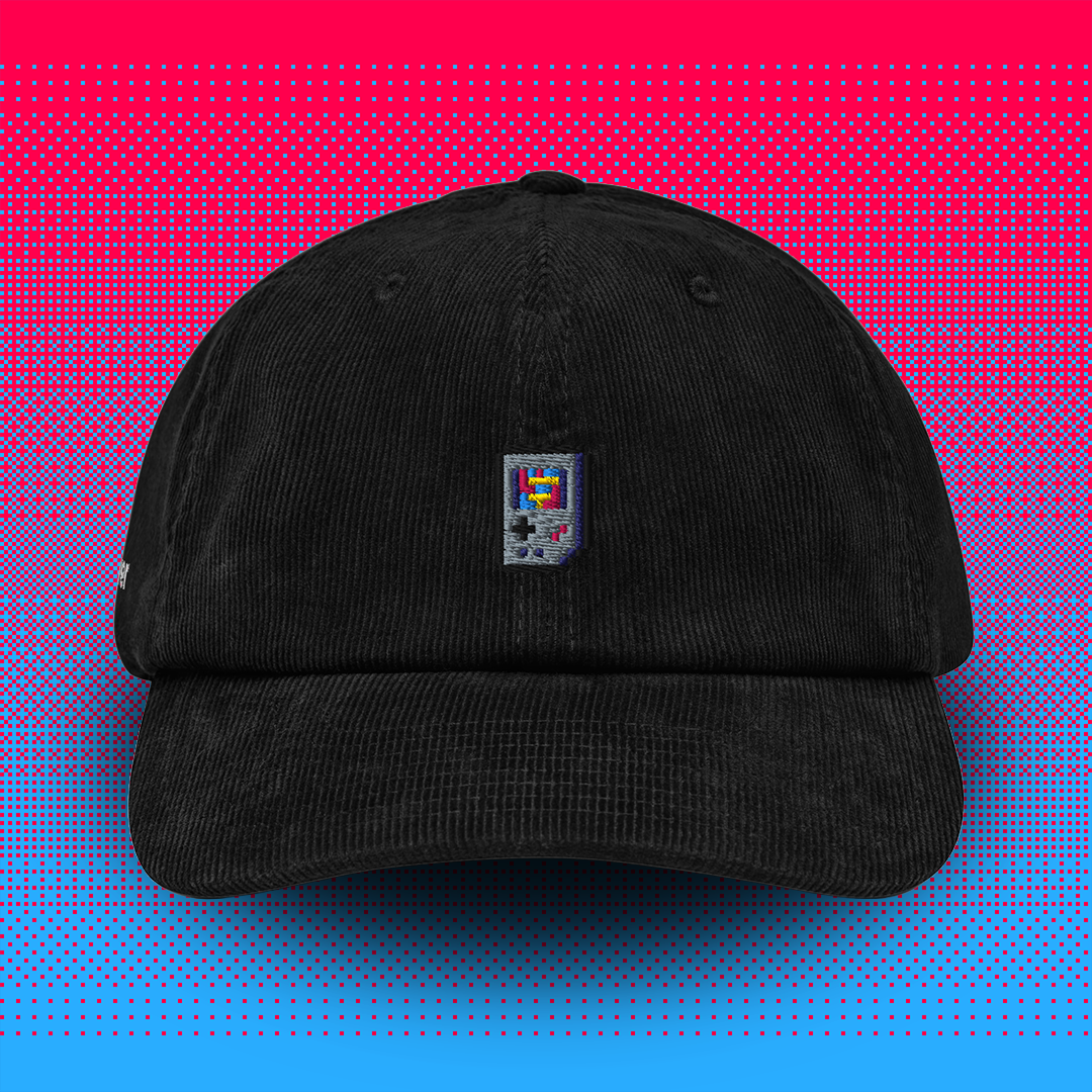 Pixel Handheld – Embroidered Cord Cap // No. 021