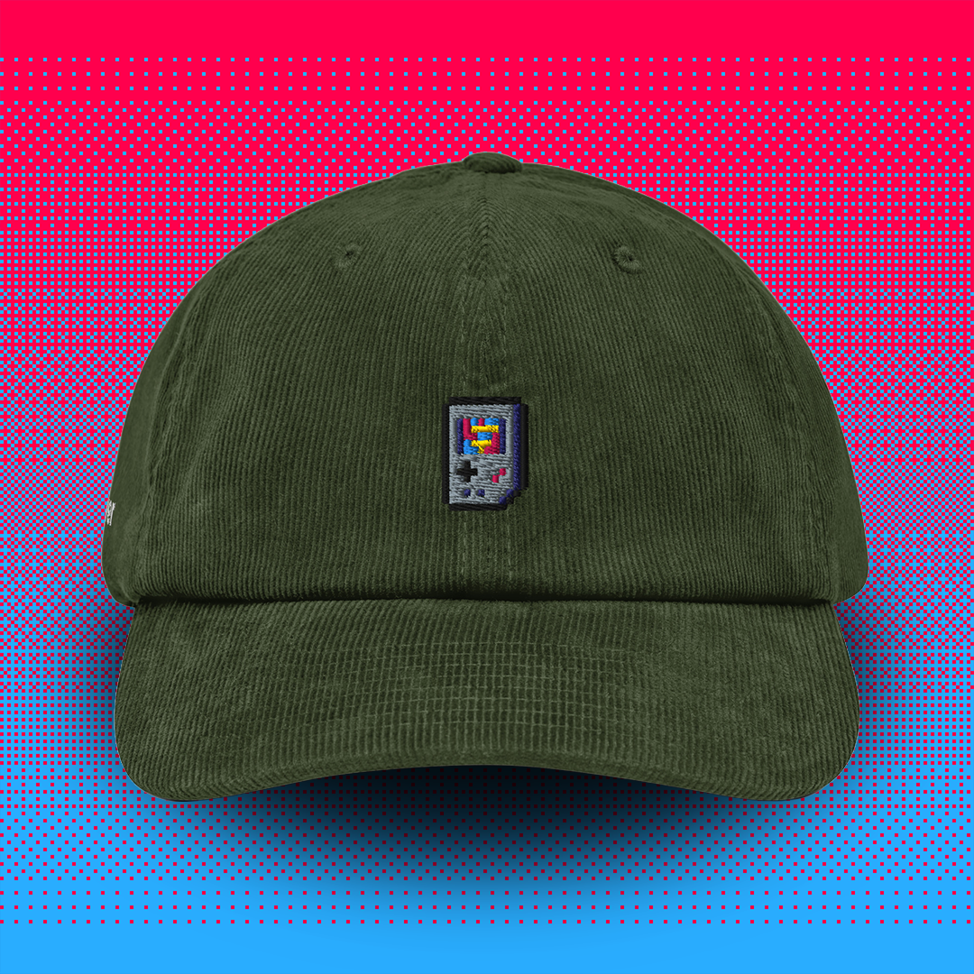Pixel Handheld – Embroidered Cord Cap // No. 021