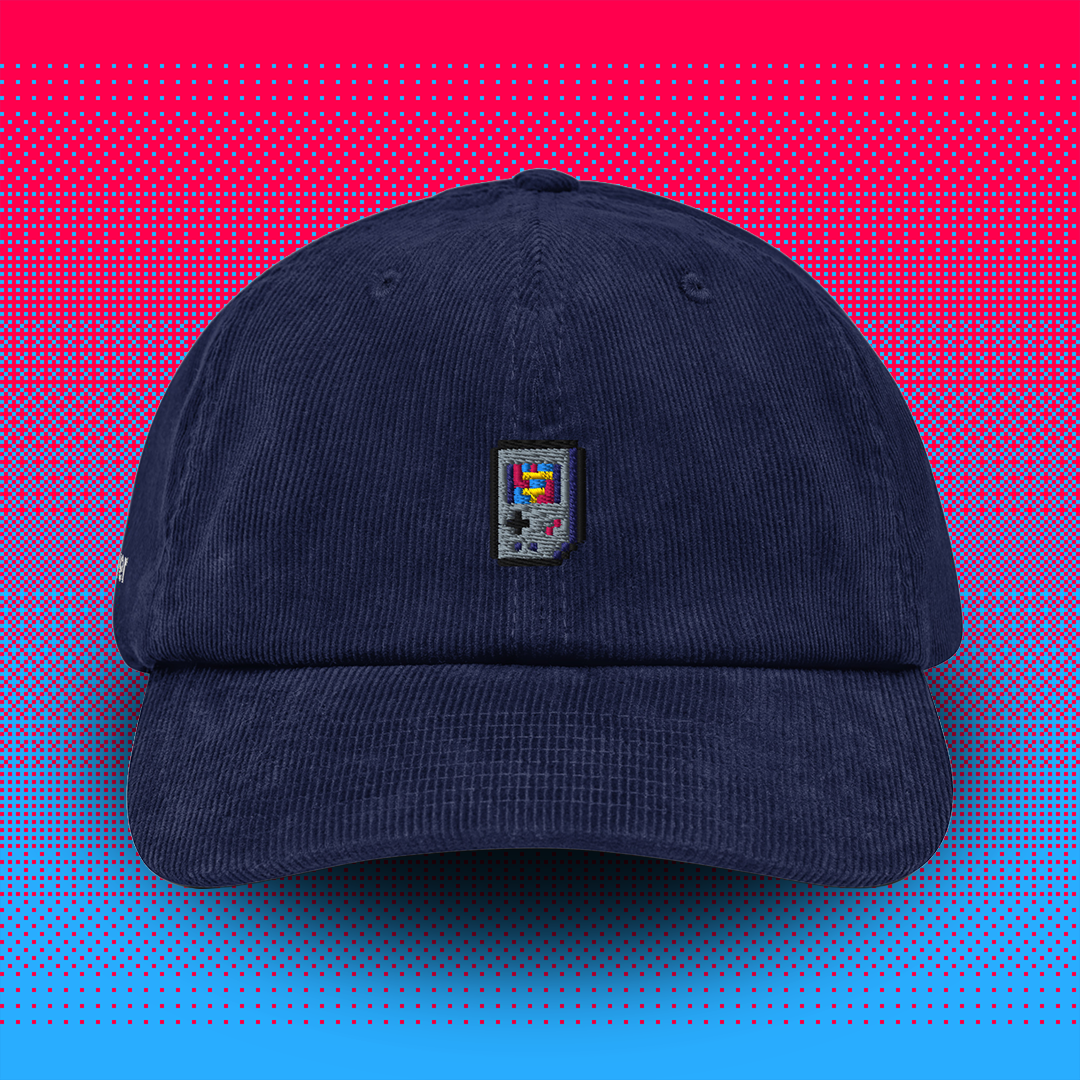 Pixel Handheld – Embroidered Cord Cap // No. 021