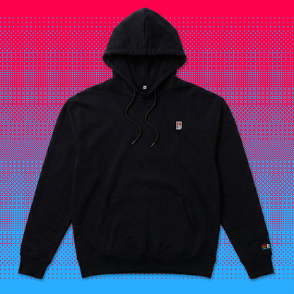 Pixel Handheld – Embroidered Organic Hoodie // No. 021