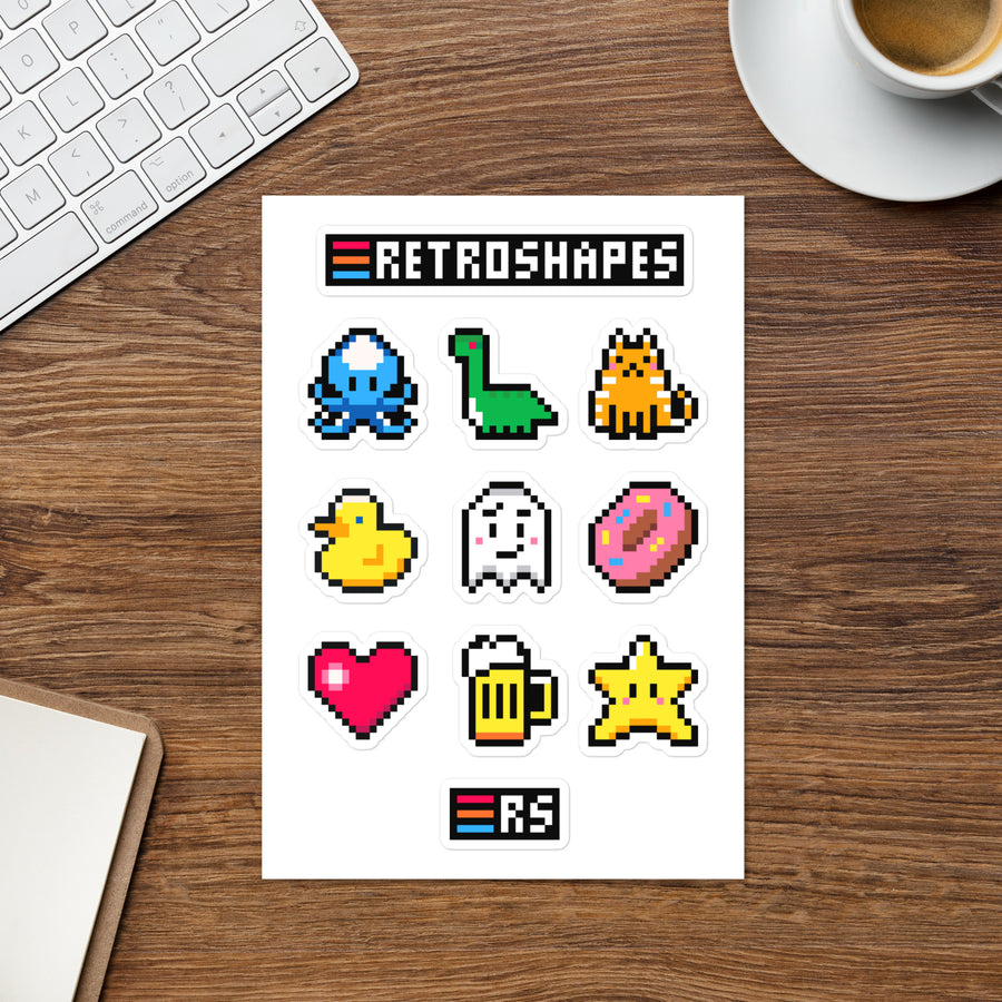 RetroShapes Stickerset 1.0 — Zweites Produktbild