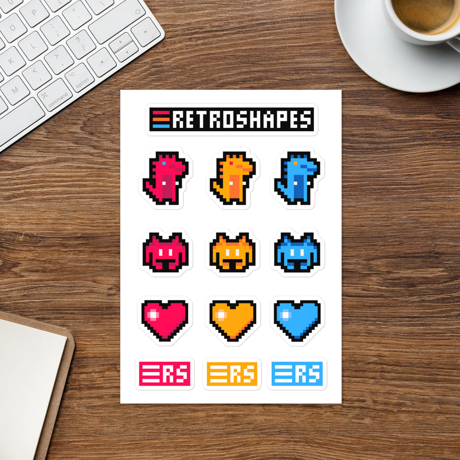 RetroShapes Stickerset 2.0 — Zweites Produktbild