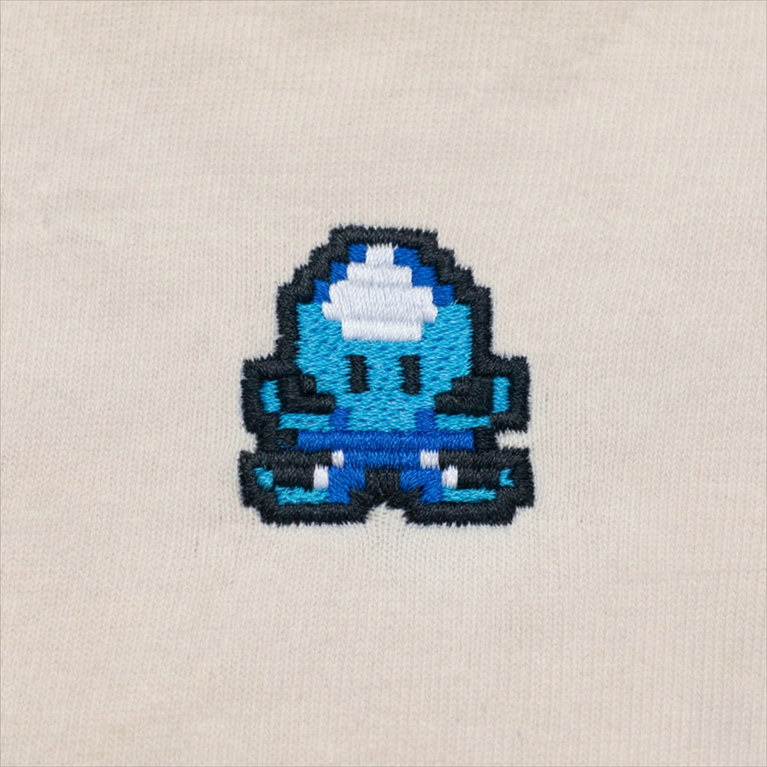 Pixel Krake – Bestickter Bio Pullover // No. 001