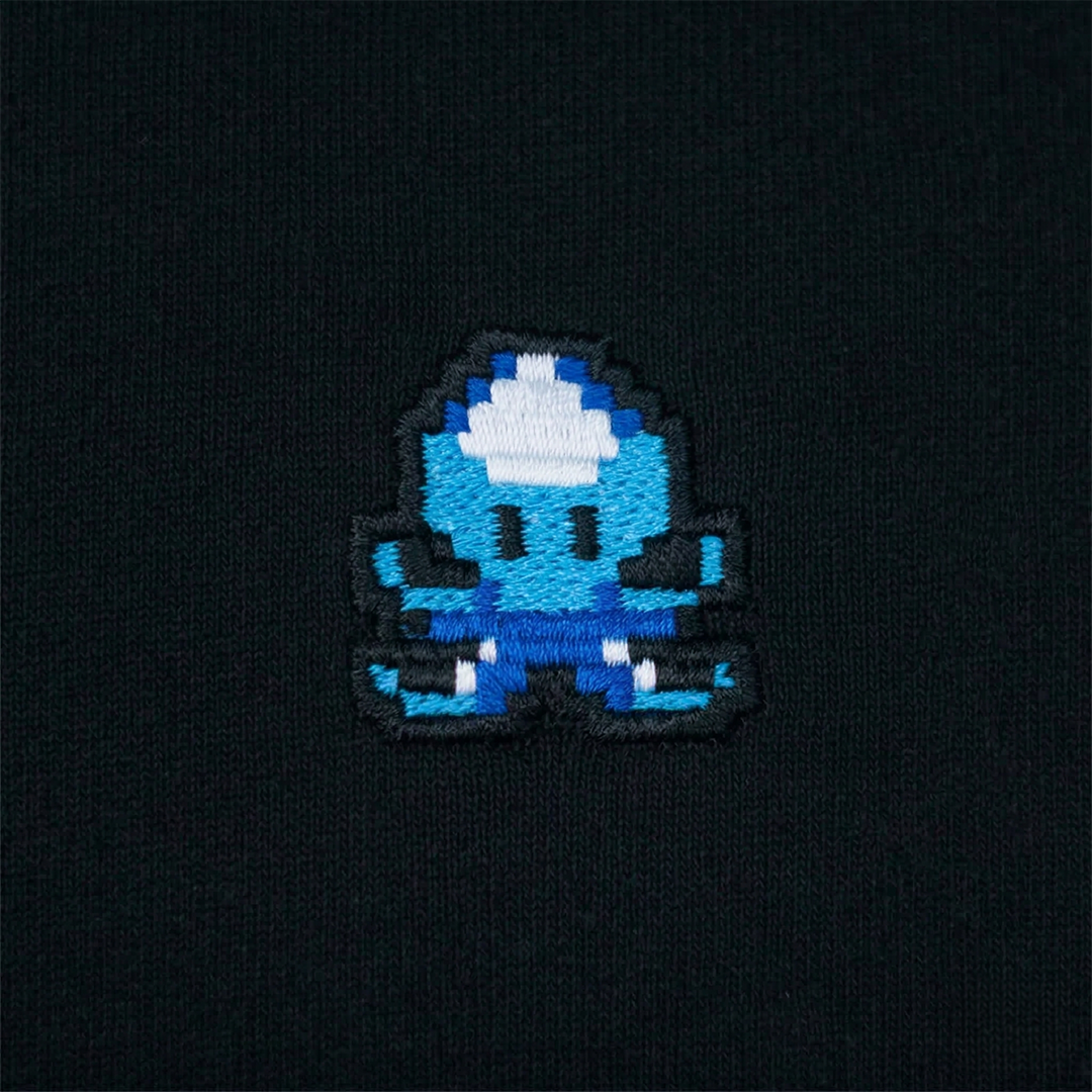 Pixel Krake – Bestickter Bio Pullover // No. 001