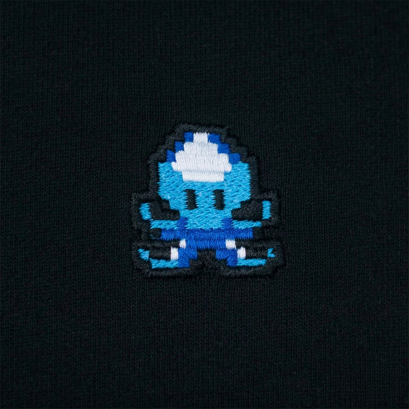 Pixel Krake – Besticktes Bio T-Shirt // No. 001