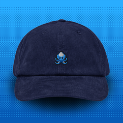 Pixel Krake – Embroidered Corduroy Cap // No. 001