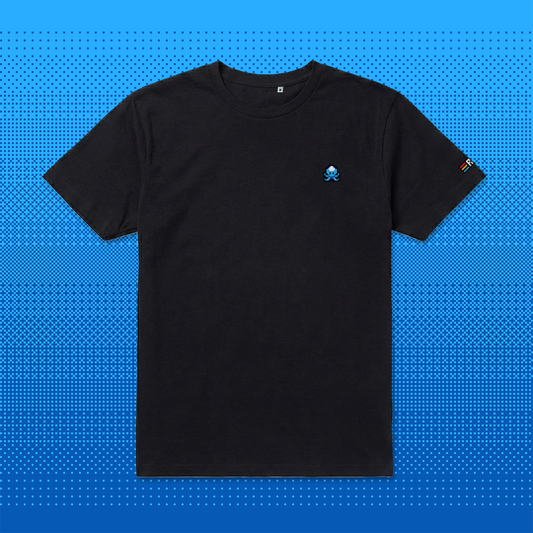 Pixel Octopus – Embroidered Organic T-Shirt // No. 001 