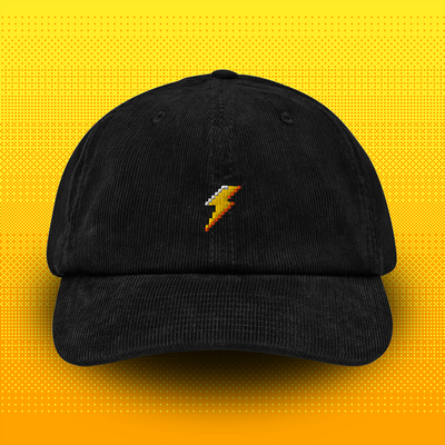 Pixel Blitz – Bestickte Cord Cap // No. 014