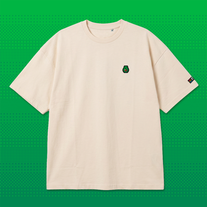 Pixel Avocado – Besticktes Bio Oversized T-Shirt // No. 017