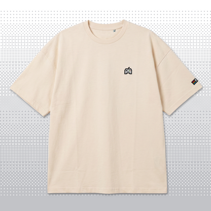 Pixel Gamepad – Besticktes Bio Oversized T-Shirt // No. 010