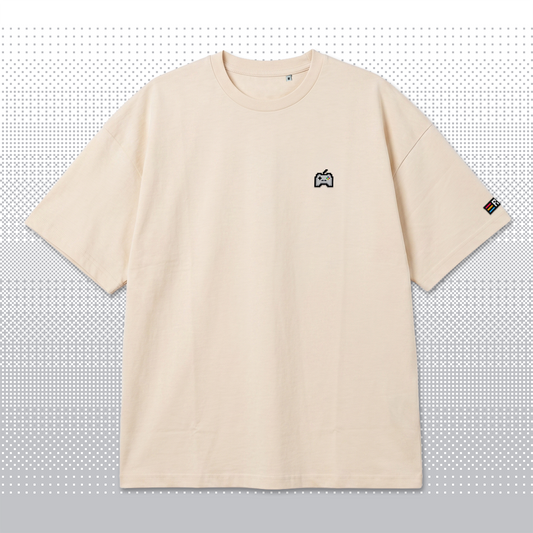 Pixel Gamepad – Besticktes Bio Oversized T-Shirt // No. 010