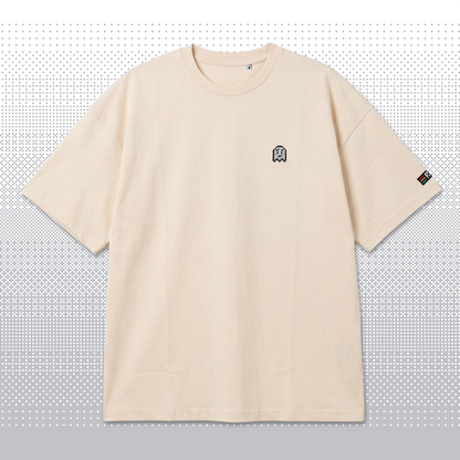 Pixel Geist – Besticktes Bio Oversized T-Shirt // No. 006