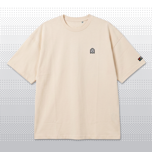 Pixel Geist – Besticktes Bio Oversized T-Shirt // No. 006