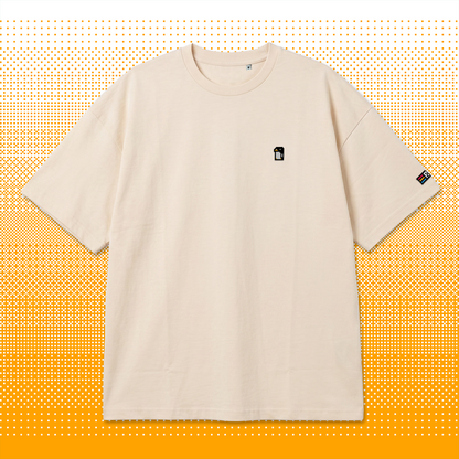 Pixel Pinguin – Besticktes Bio Oversized T-Shirt // No. 013