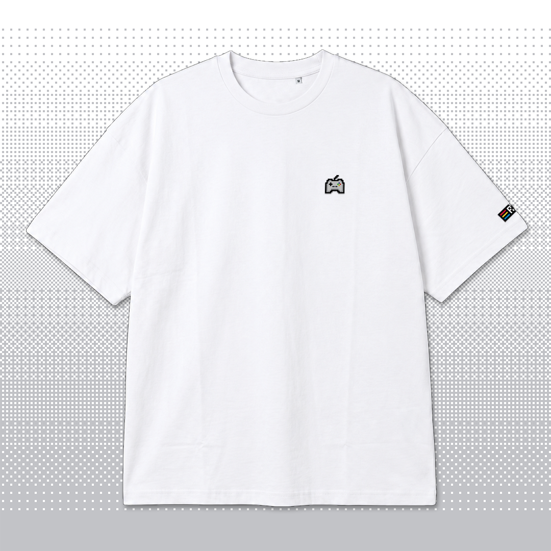 Pixel Gamepad – Besticktes Bio Oversized T-Shirt // No. 010