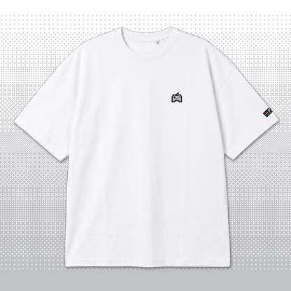 Pixel Gamepad – Besticktes Bio Oversized T-Shirt // No. 010