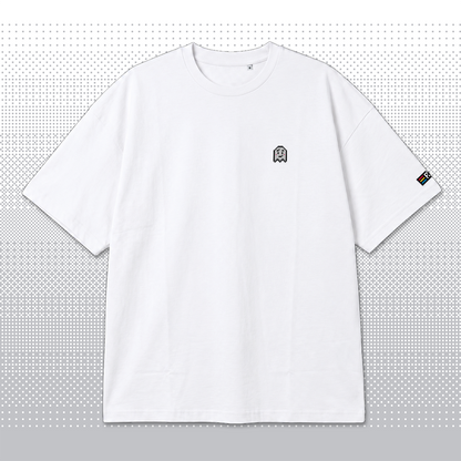 Pixel Geist – Besticktes Bio Oversized T-Shirt // No. 006