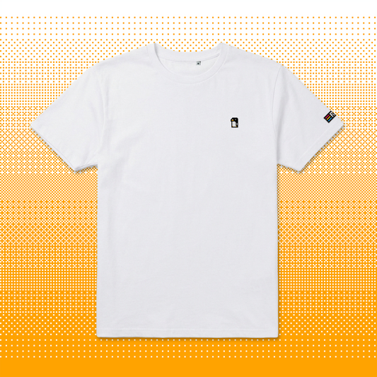 Pixel Penguin – Embroidered Organic T-Shirt // No. 013 