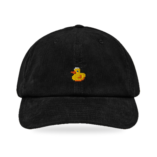 Pixel Ente – Bestickte Cord Cap