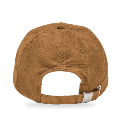 Pixel Alien Rot – Bestickte Cord Cap · Braun · back