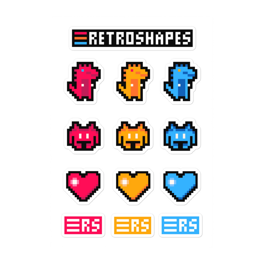 RetroShapes Stickerset 2.0 · Standard · Produktdetail, Ansicht 1