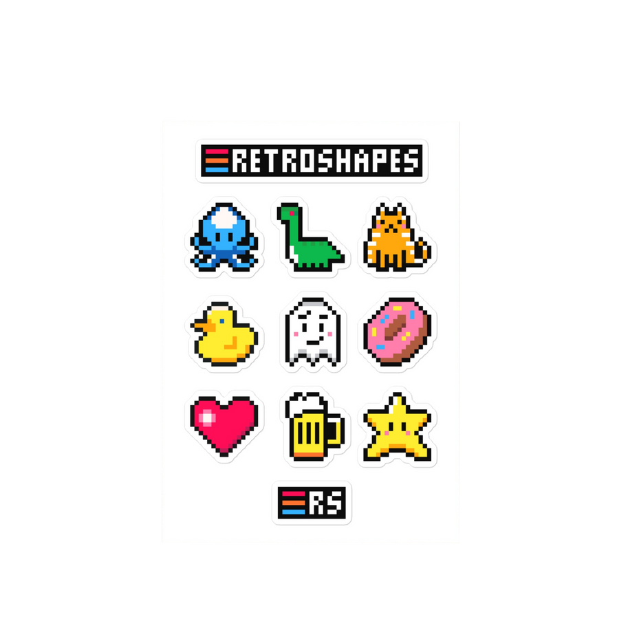 RetroShapes Stickerset 1.0 · Standard · Produktdetail, Ansicht 2