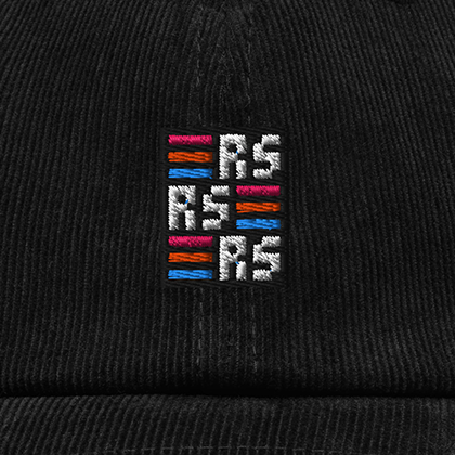 RS Monogram – Bestickte Cord Cap · Standard · Stick