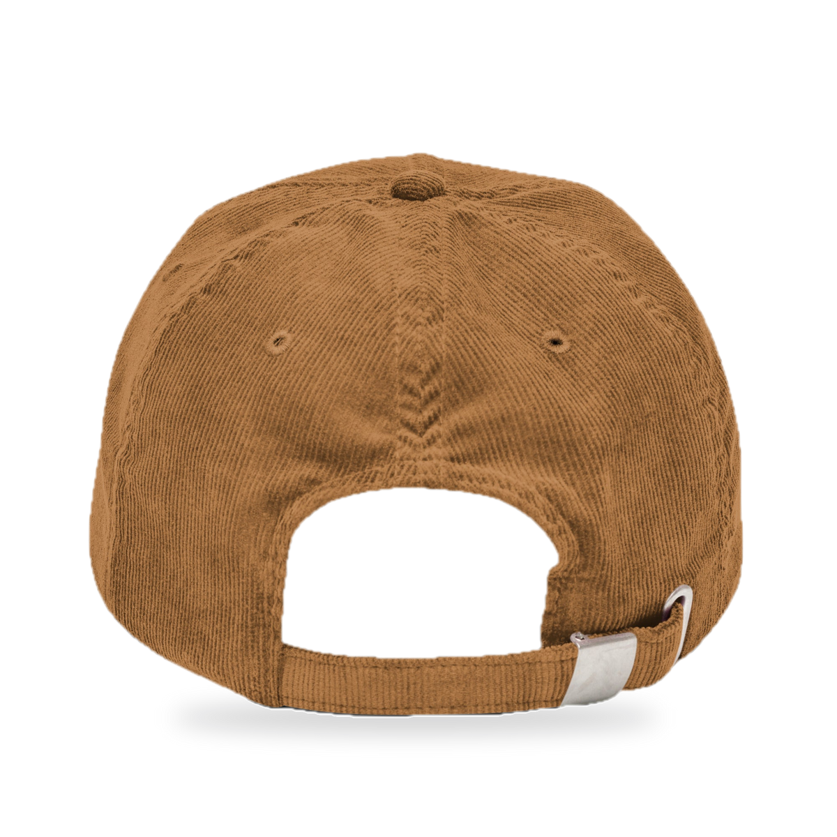 Pixel Bier – Bestickte Cord Cap · Braun · Rückseite · freigestellt