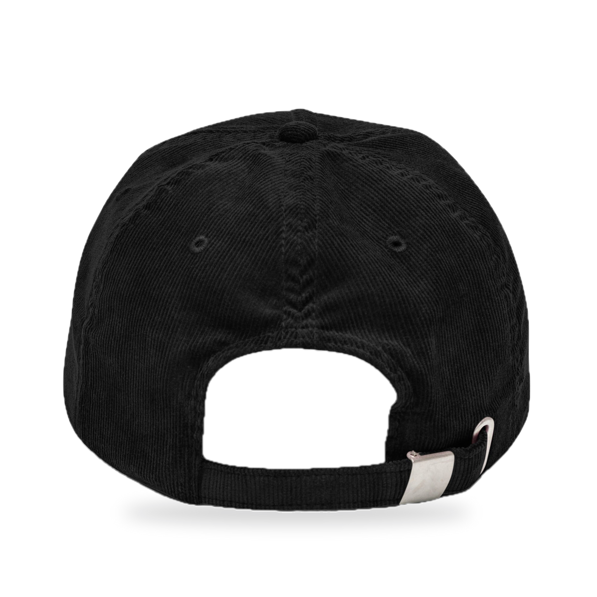 Pixel Alien Rot – Bestickte Cord Cap · Schwarz · back