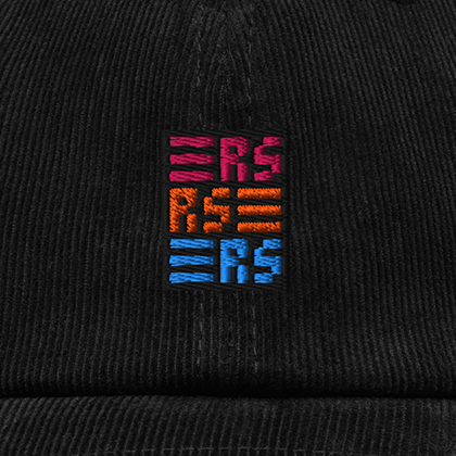 RS Monogram – Bestickte Cord Cap · Standard · Stick