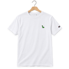 Pixel Dino – Besticktes Bio T-Shirt