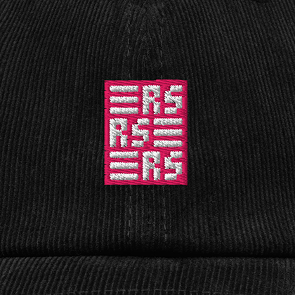 RS Monogram – Bestickte Cord Cap · Standard · Stick