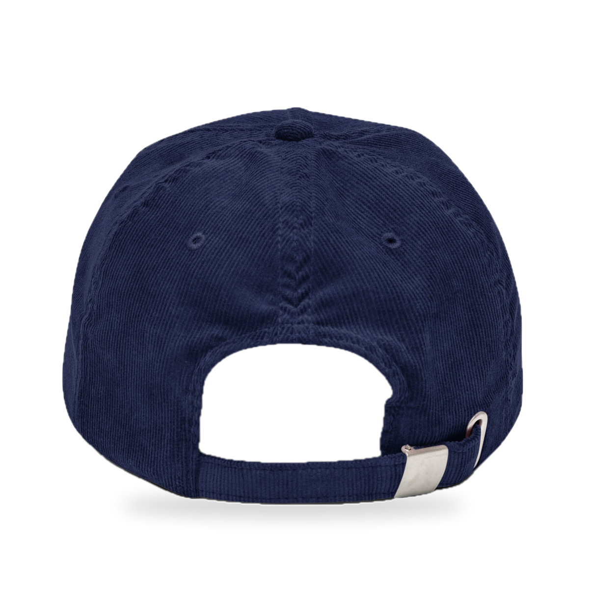 Pixel Dino Orange – Bestickte Cord Cap · Blau · back