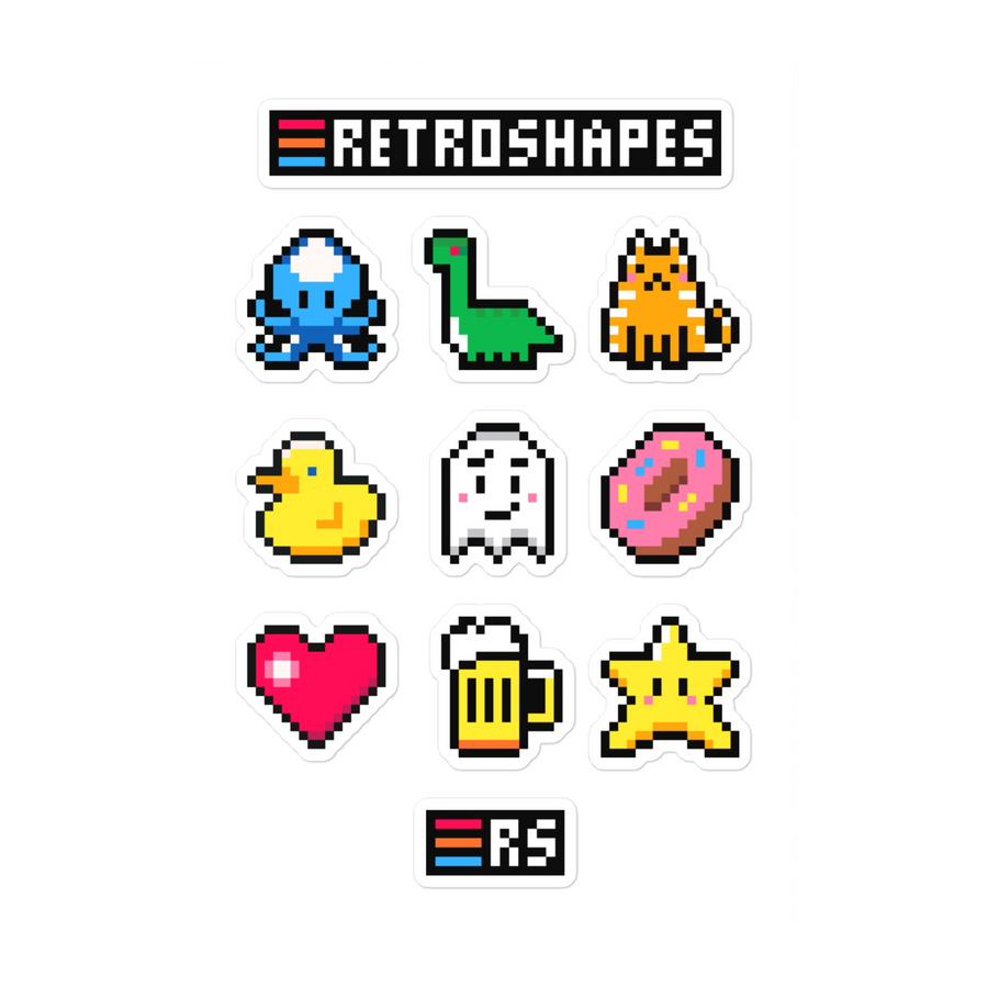 RetroShapes Stickerset 1.0 · Standard · Produktdetail, Ansicht 1