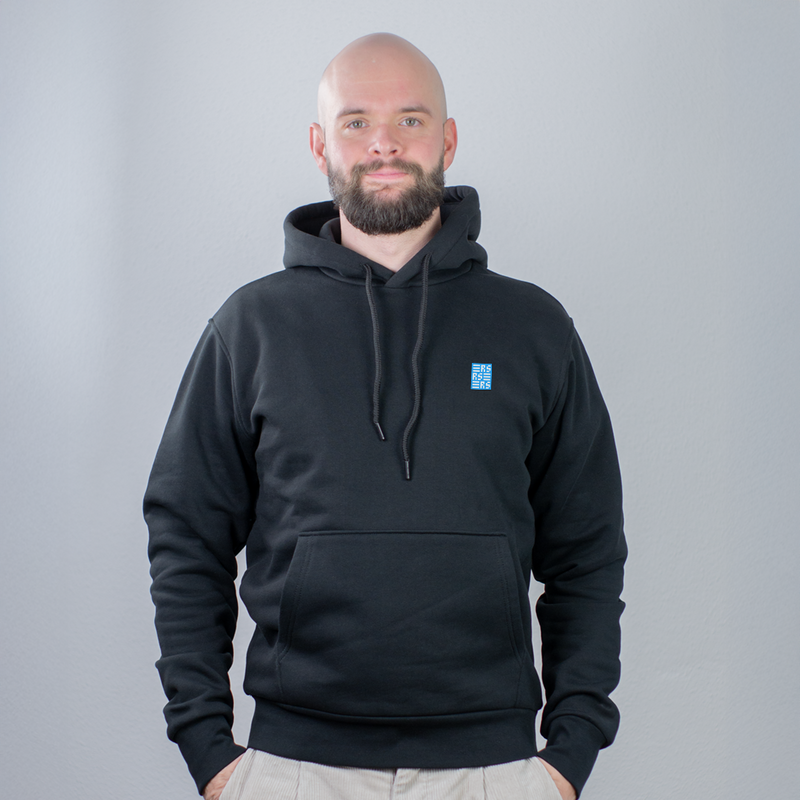 RS Monogram – Bestickter Bio Hoodie